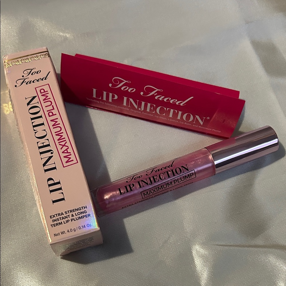 Too Faced Lip Injection Maximum Plump - Sparkling Pink New in Box  NWOT
